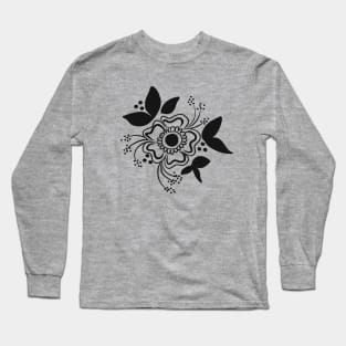 Henna Flower Long Sleeve T-Shirt